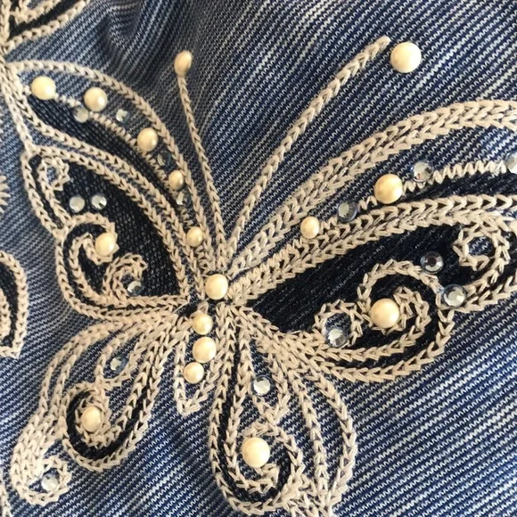 Alfred Dunner blue 3/4 sleeve blouse size PM - Picture 13 of 14